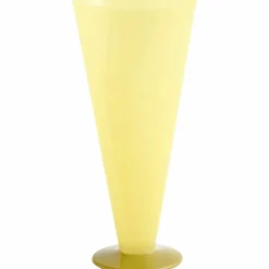 Conical vase large, gul/limegrønn