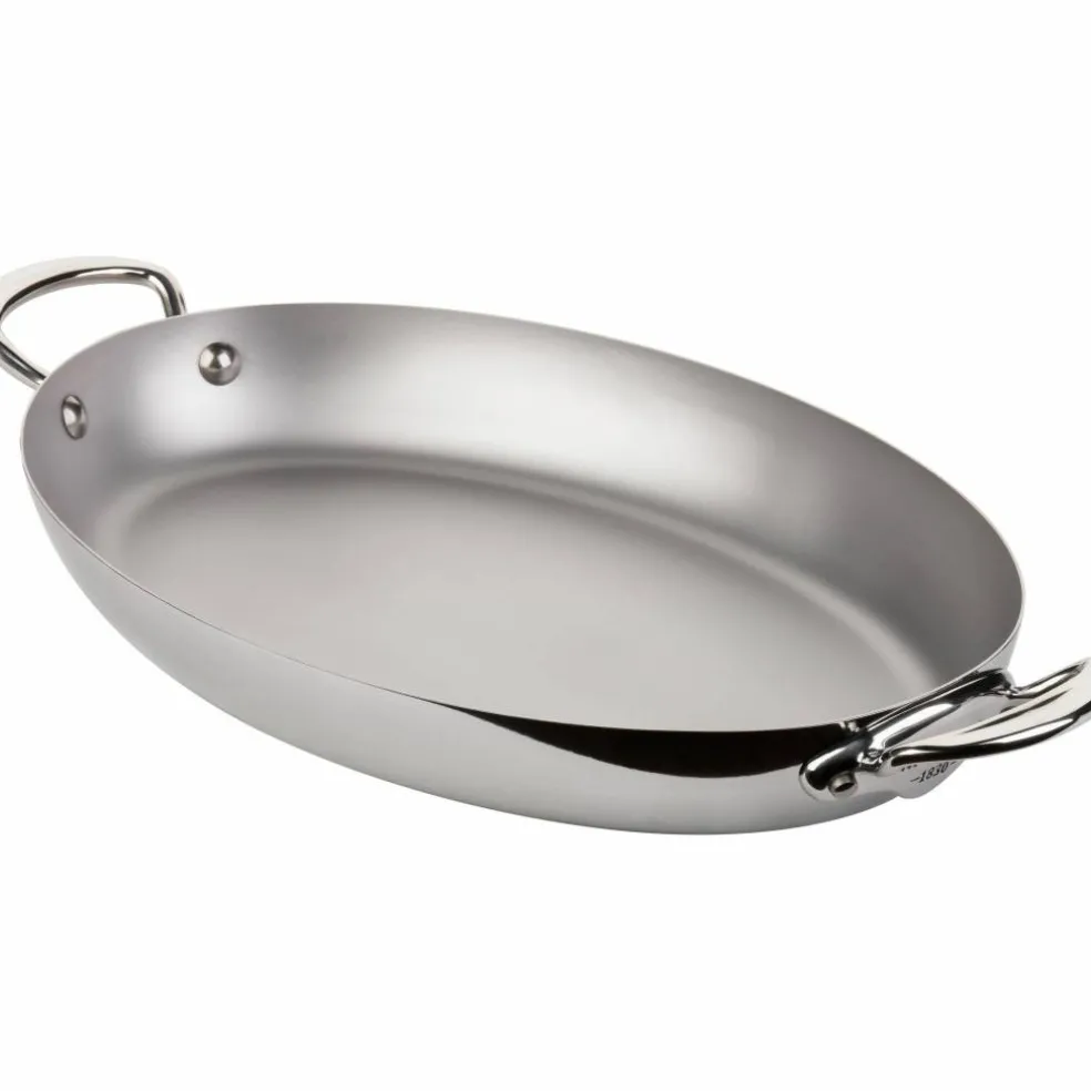 Cook Style oval panne i rustfritt stål