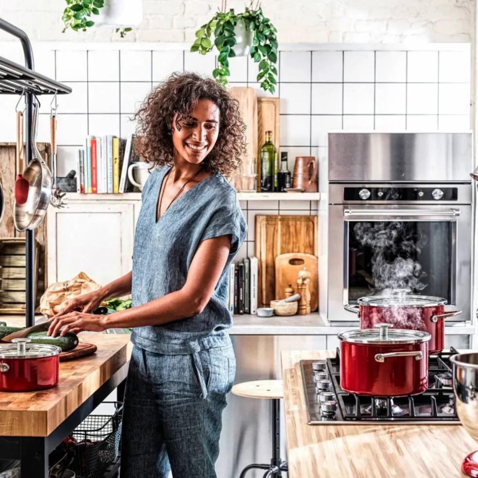 Cookware Collection Gryte med lokk 24 cm, Mandel