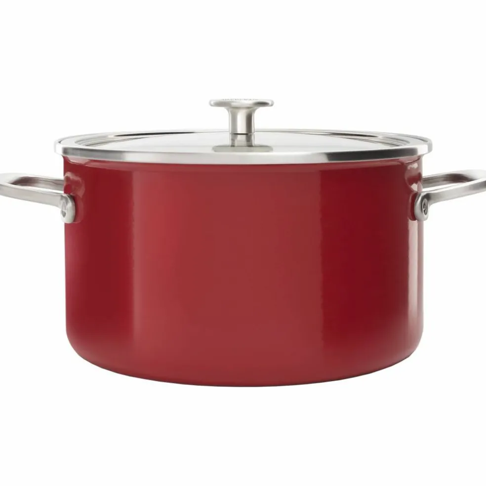 Cookware Collection Gryte med lokk 24 cm, Rød