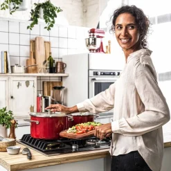 Cookware Collection Gryte med lokk 20 cm, rød