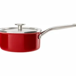 Cookware Collection Kasserolle med lokk, Rød 20 cm.