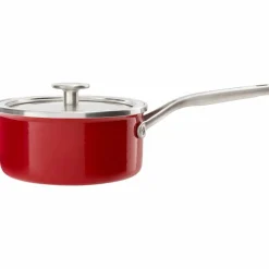 Cookware Collection Kasserolle med lokk, Rød 16 cm