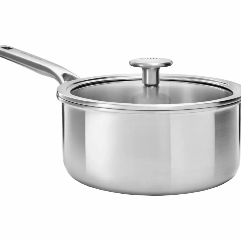 Cookware Collection Kasserolle med lokk, rustfrit stål 3,1 liter, 20 cm