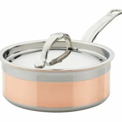 Copperbond gryte med lokk Ø18 cm