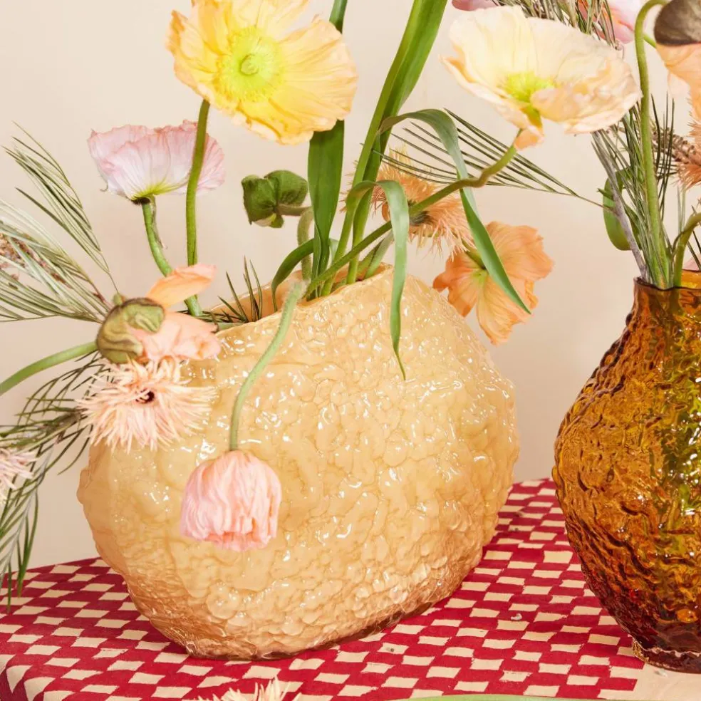 Corallo vase 45 cm, gul