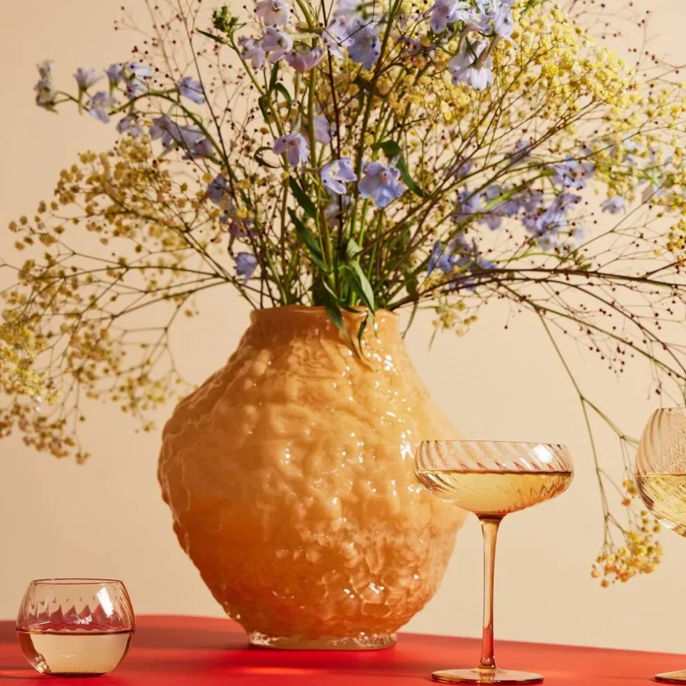 Corallo vase 26 cm, gul