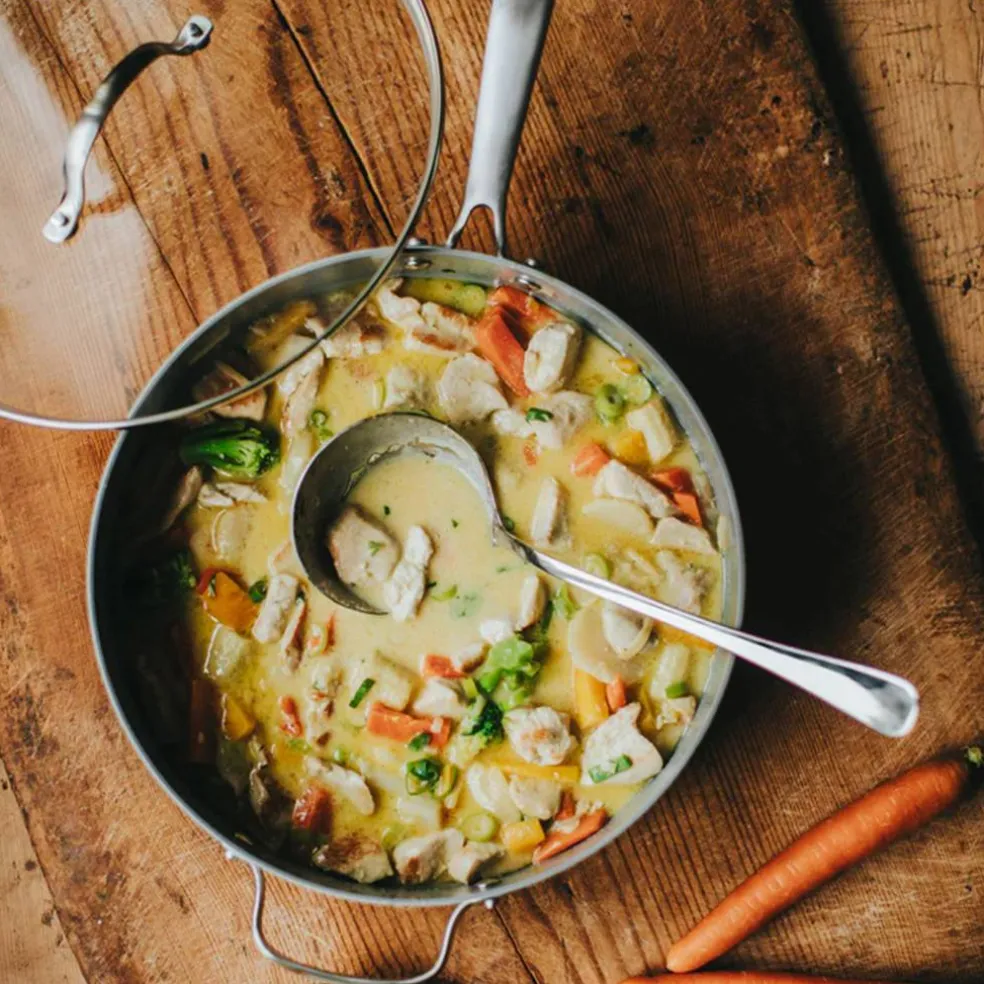 Coria traktørpanne med lokk 28 cm