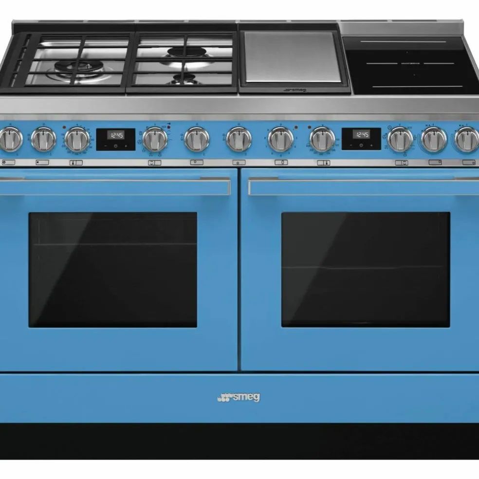CPF120IGMPWH Portofino gass-/induksjonskomfyr, hvit