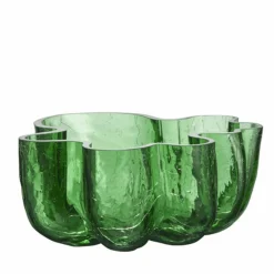 Crackle skål 250 mm, circular glass
