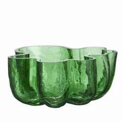 Crackle skål 250 mm, green