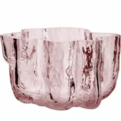 Crackle telysholder 5,8 cm, klar