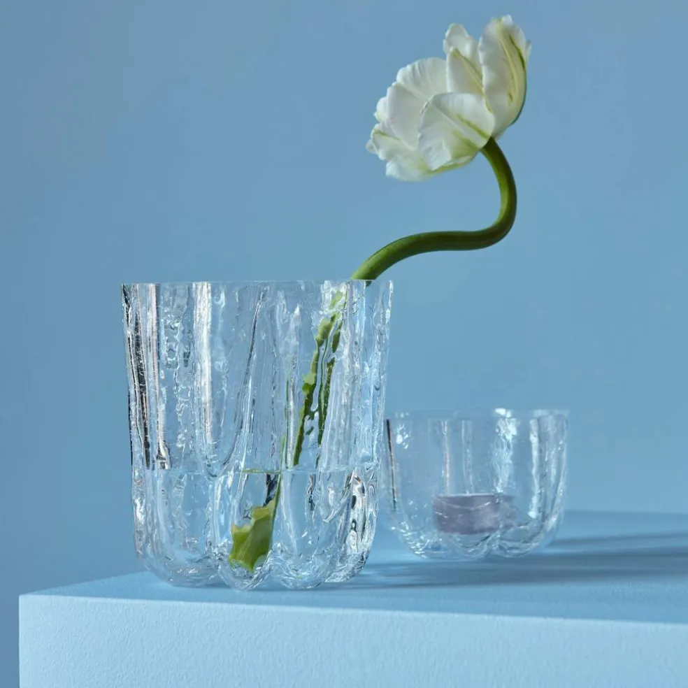Crackle vase 12,1 cm, rosa