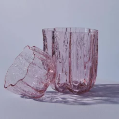 Crackle vase 12,1 cm, rosa
