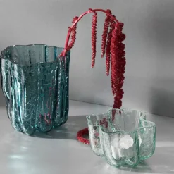 Crackle vase 12,1 cm, rosa