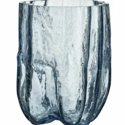 Crackle vase 270 mm, circular glass