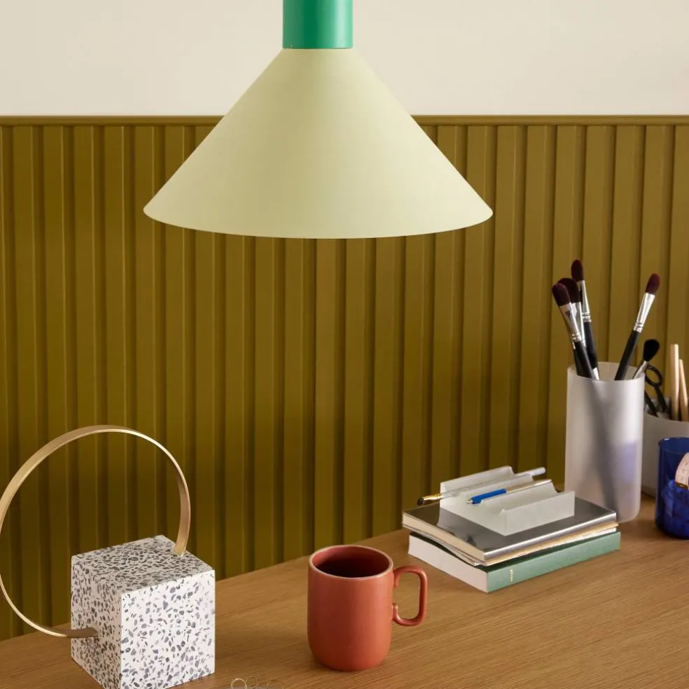 Crayon taklampe 35 cm, grønn