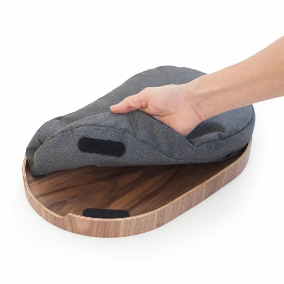CurveLine serveringsbrett anti-slip, medium, piletre