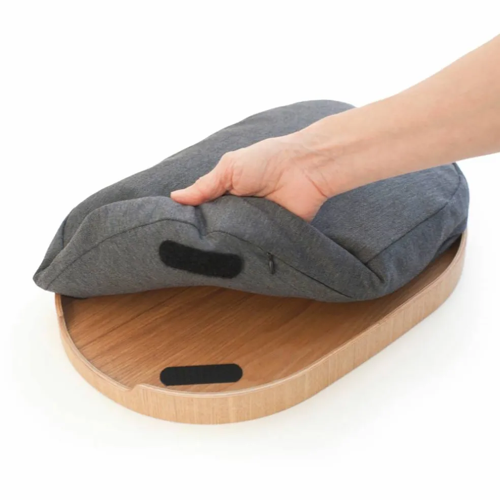 CurveLine serveringsbrett anti-slip, medium, valnøtt