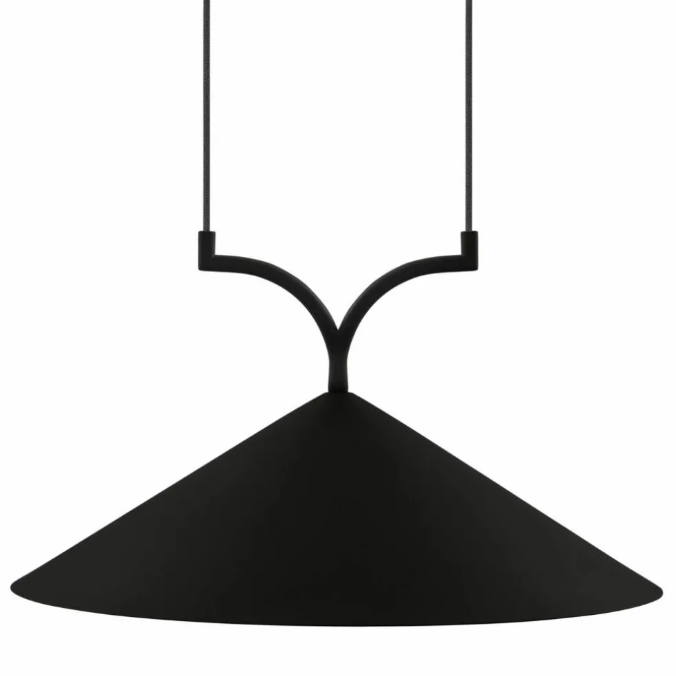 Curve pendel taklampe 50 cm, svart