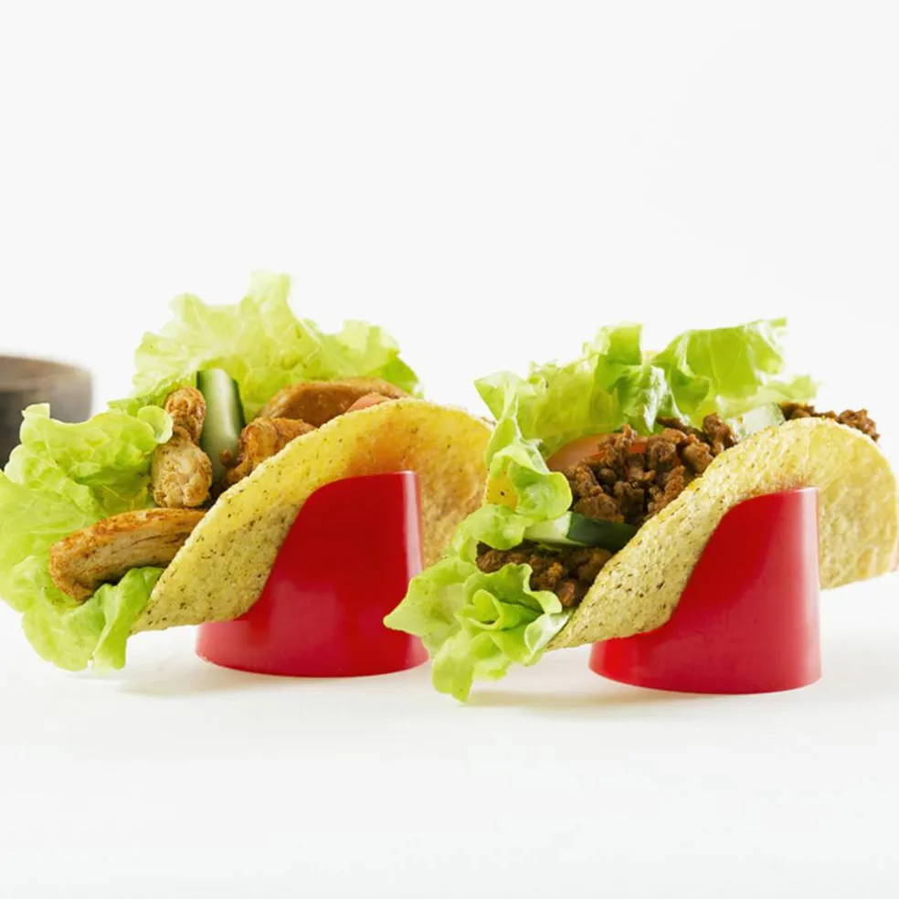 DaloLindén Tacoholder 4 stk Rød Plast