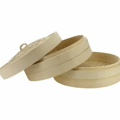 Dampkoker Bambus 27 cm, 2 lag med lokk