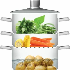 Dampkoker 4 deler 20 cm.