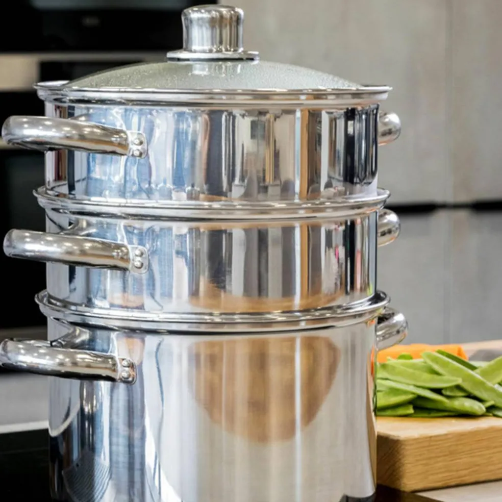 Dampkoker 4 deler 20 cm.