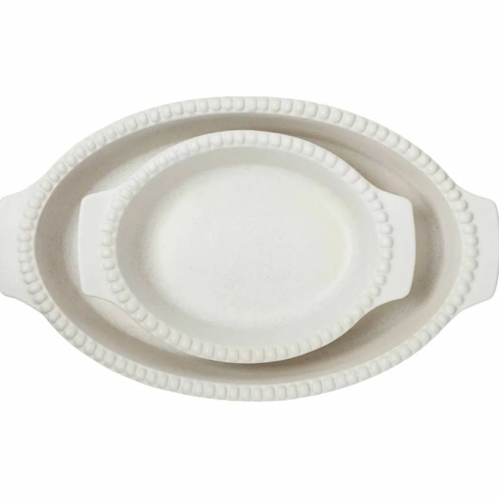 Daria 35 cm Ovnfast Form, Cotton White