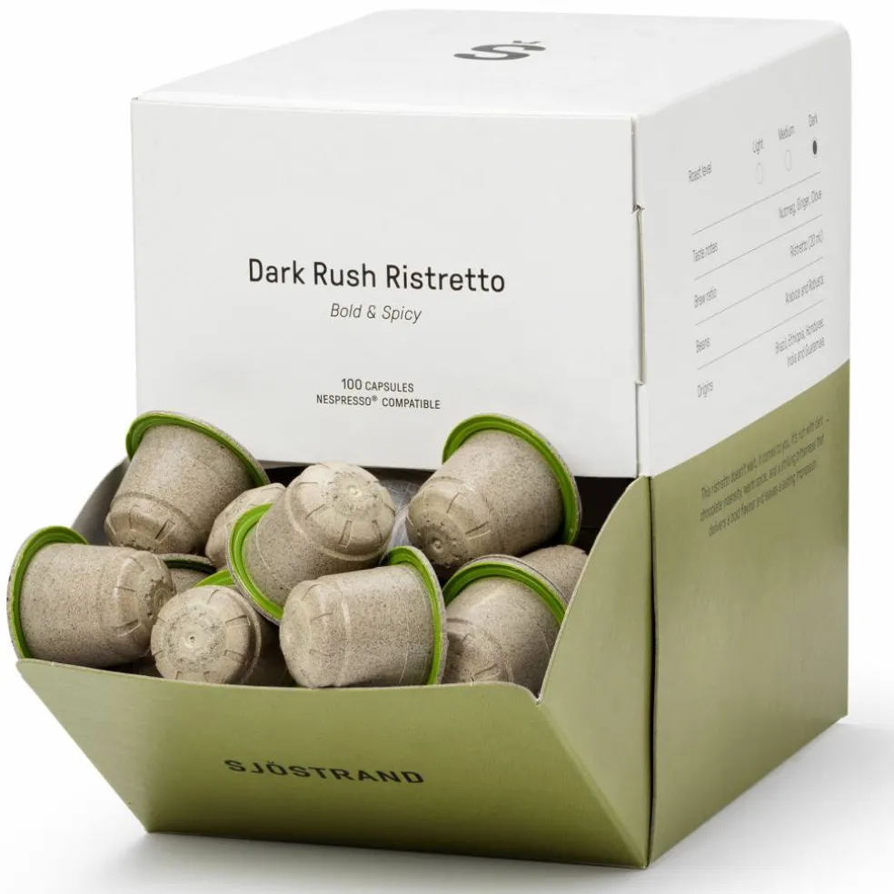 Dark Rush Ristretto kaffekapsler 10-pakning
