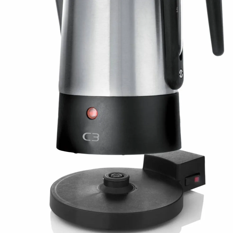 Design perkolator 10 kopper, rustfritt stål