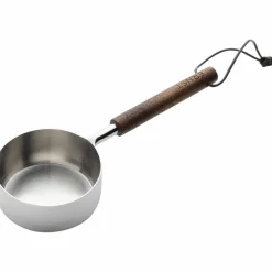 Desilitermål metall/mørkt tre