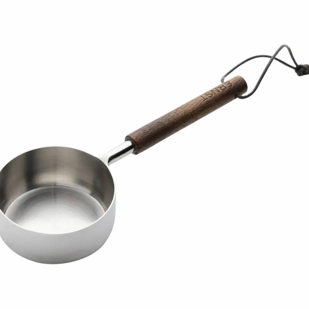 Desilitermål metall/mørkt tre