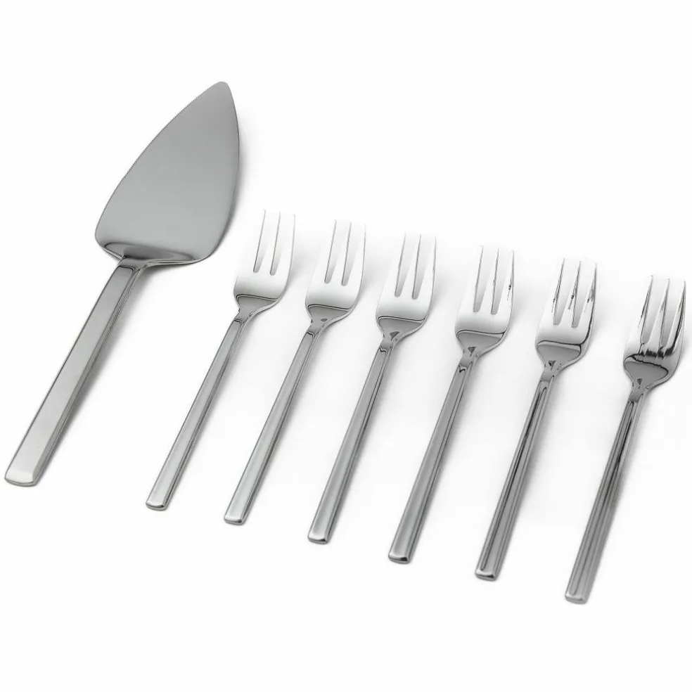 Dessertbestikk, 7 deler, rustfritt stål