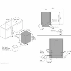 DFI545N XL helintegrert oppvaskmaskin, 14 kuverter