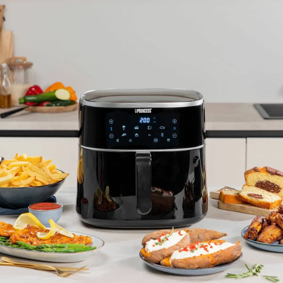 Digital airfryer 8 liter, svart