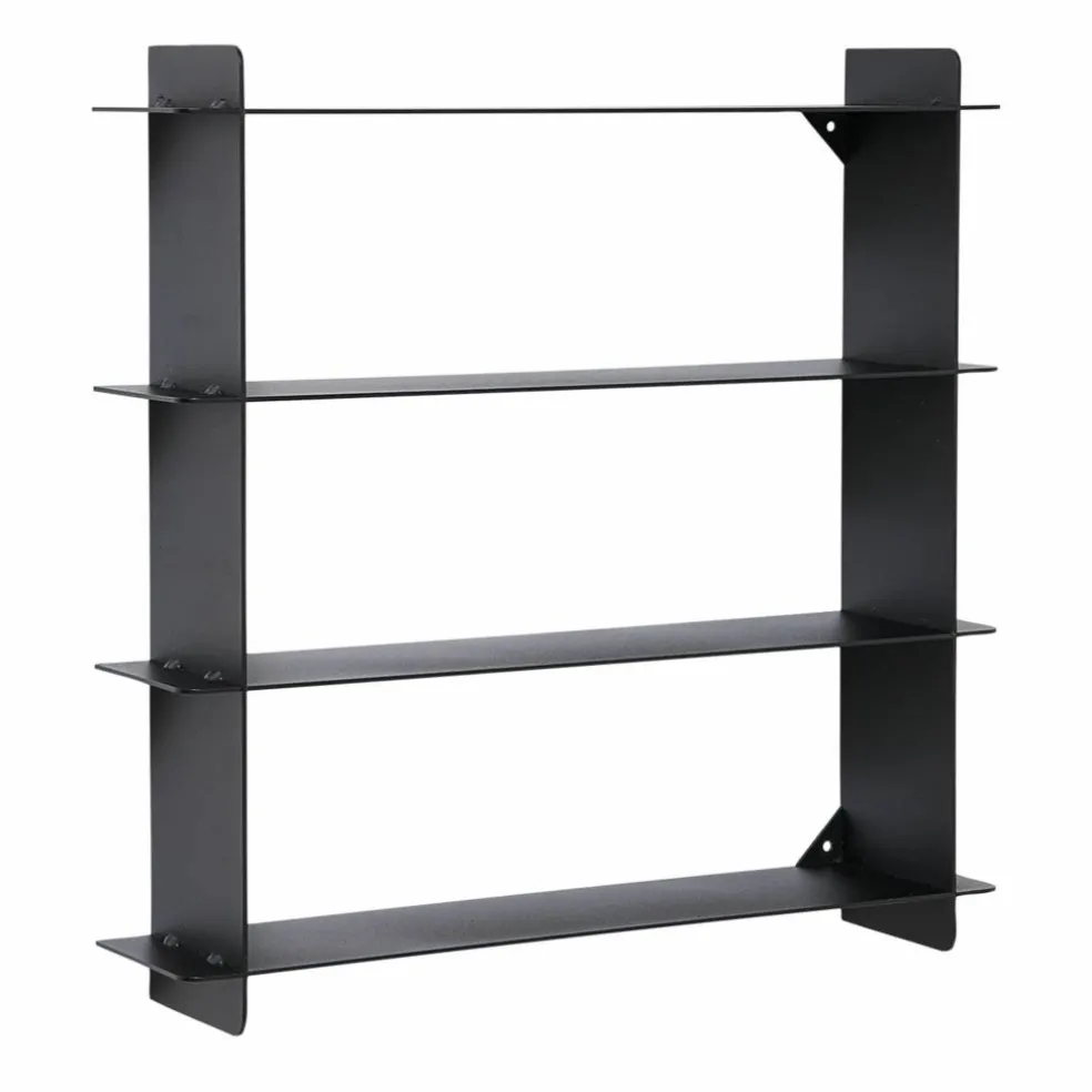 Division hylle 45 × 45 cm, svart stål