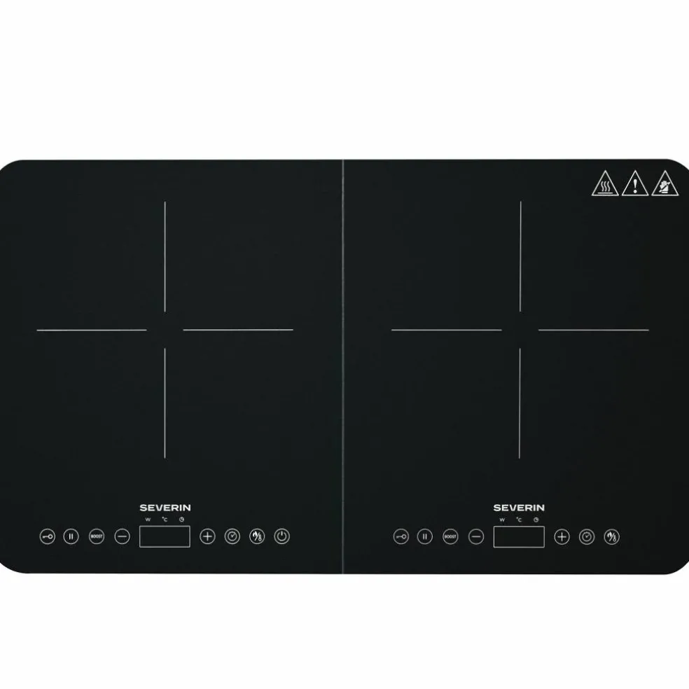 DK 1027 induksjonsplate 2 soner, svart