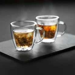 Dobbeltvegget kaffeglass 25 cl, 2-pakk