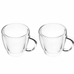 Dobbeltvegget kaffeglass 25 cl, 2-pakk
