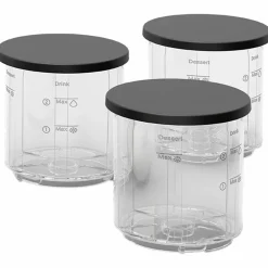 Dolci isskåler 3-pakning, 480 ml, transparent
