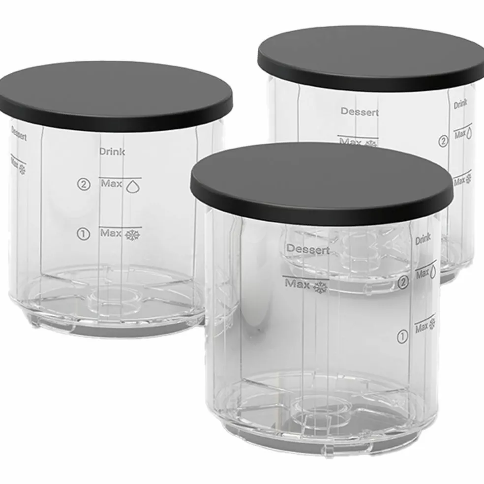 Dolci isskåler 3-pakning, 480 ml, transparent