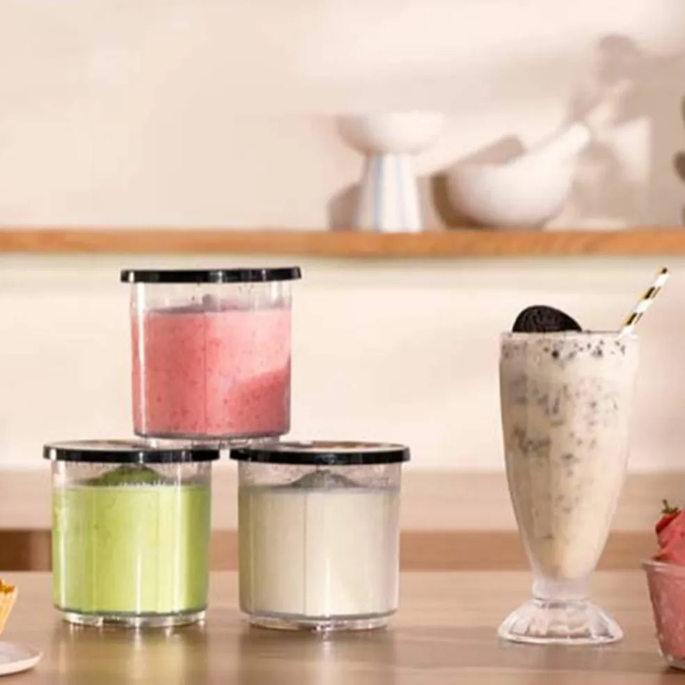 Dolci isskåler 3-pakning, 480 ml, transparent