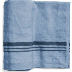 Duk LORRY i lin, stripe, Misty Blue