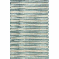 Dune teppe 75 x 250 cm, blå/hvit