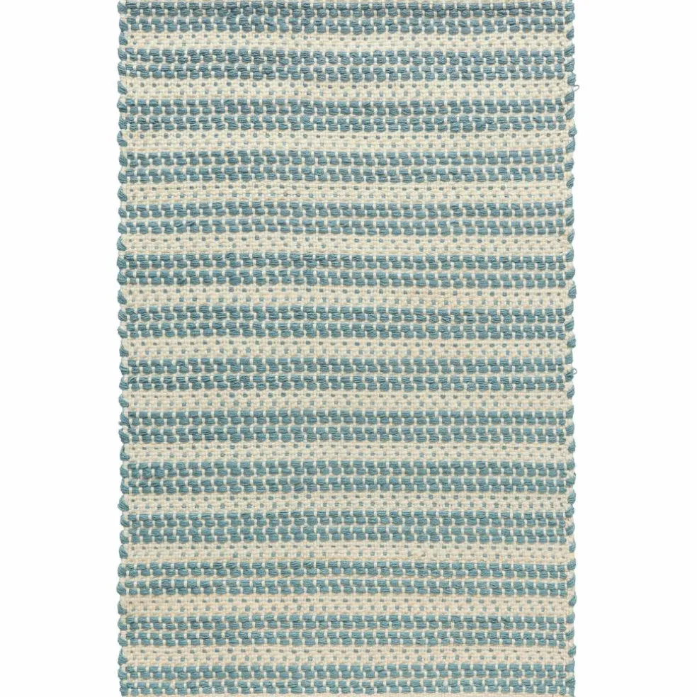 Dune teppe 75 x 250 cm, blå/hvit