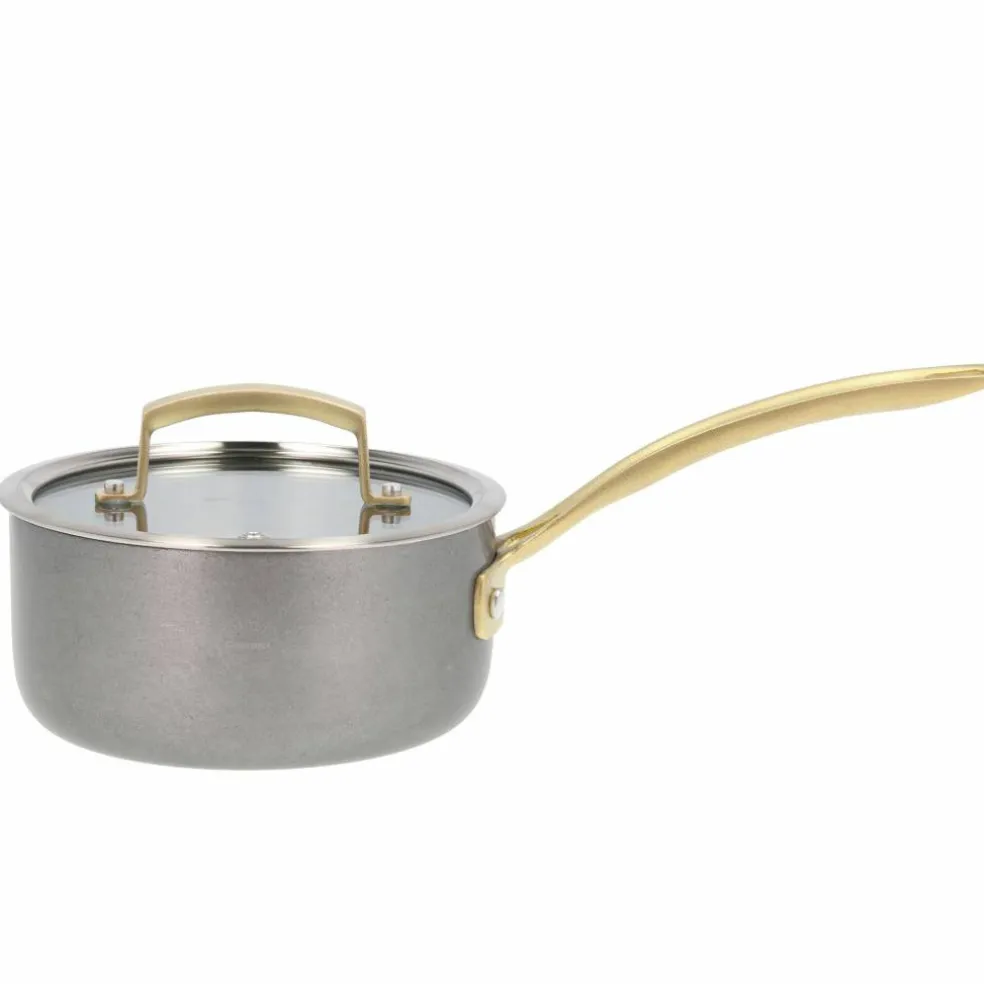 Durance kasserolle med lokk 1,5 liter 16 cm, rustfritt stål
