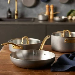 Durance traktørpanne med lokk 24 cm, rustfritt stål