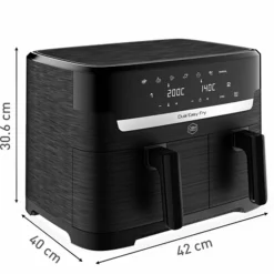 Easy Fry Dual airfryer 8,3 l, svart