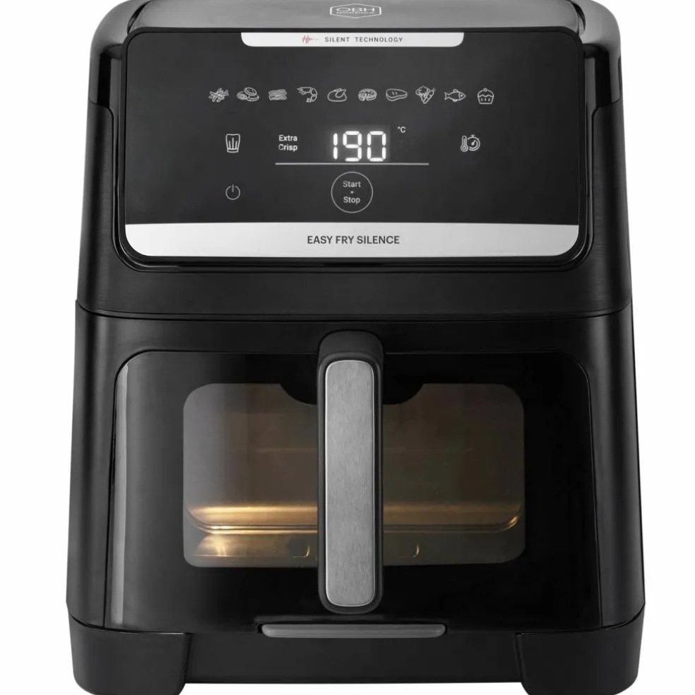 Easy Fry Silence Vision airfryer 7 liter, svart